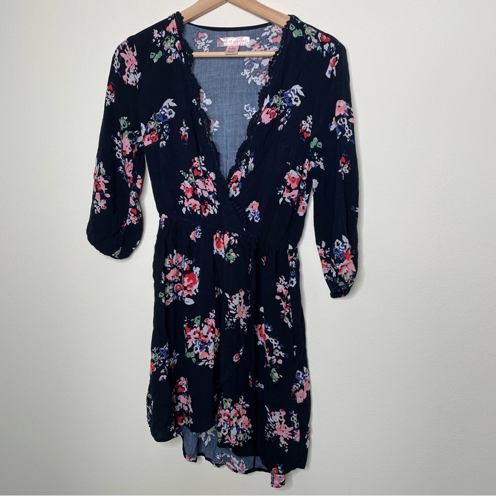 Band of Gypsies Wrap Style Mini Dress small